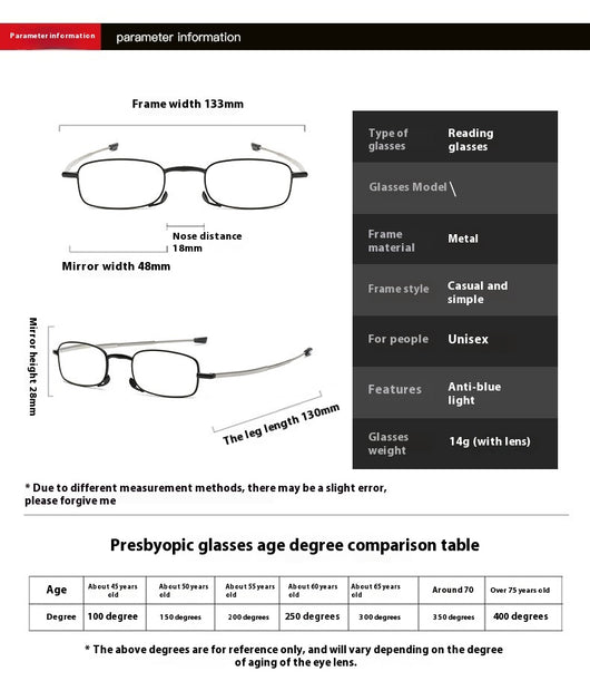 Gafas de Lectura Retráctiles Plegables y Portátiles - Image 9