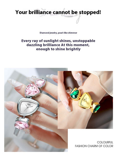 Reloj de Pulsera Mujer Lujo Cristal Diamante - Elegancia Light Luxury - Image 12