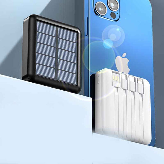 Batería Portátil Solar Compacta con Cable Integrado - Image 11