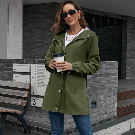 Chaqueta Deportiva Impermeable con Cierre de Media Longitud - Image 34