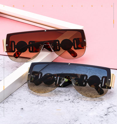 Gafas de Sol Retro Clásicas de Una Pieza - Image 12