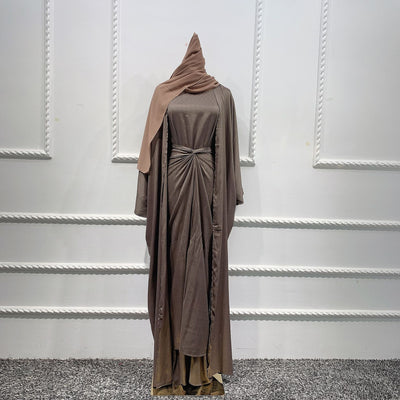 Traje Turco de Tres Piezas Color Sólido - Image 12