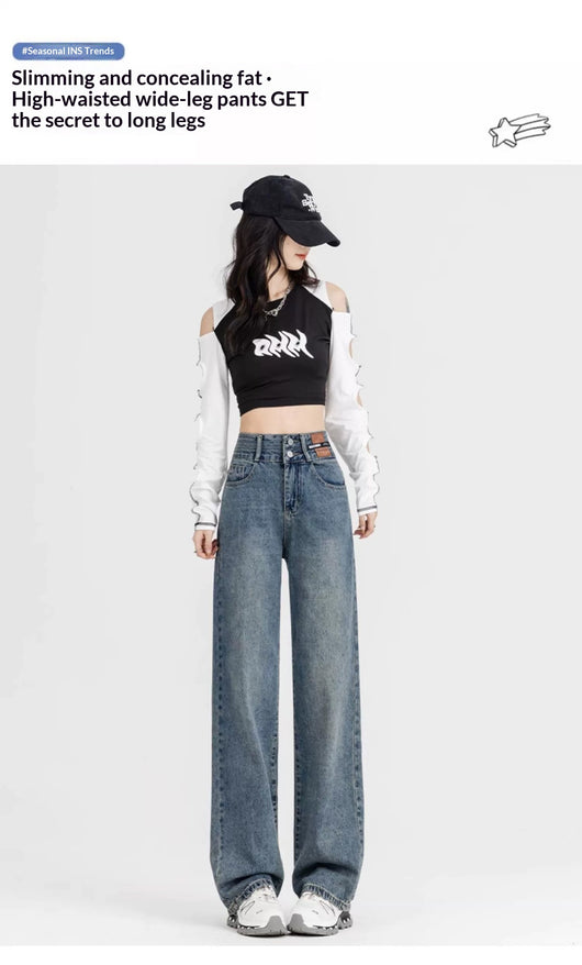 Jeans Anchos Forro Polar Térmico Efecto Adelgazante para Mujer - Image 19