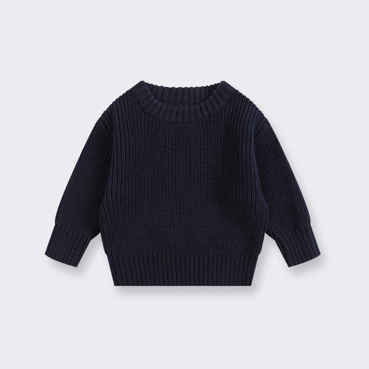 Suéter Básico de Cuello Redondo para Niñas - Colores Lisos - Image 13