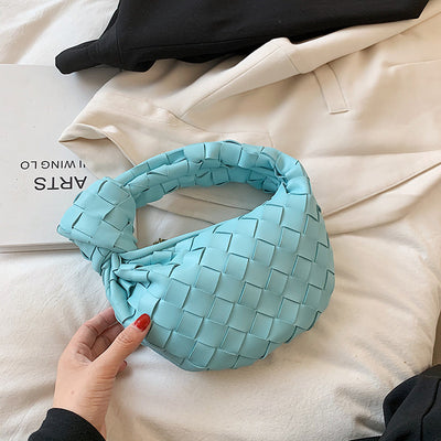 Bolso Croissant Tejido para Mujer - Cartera Pequeña Debajo del Brazo con Nudo - Image 2