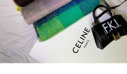 Bufanda de Cuadros Arcoíris en Faux Cashmere Cálido para Mujer - Image 23