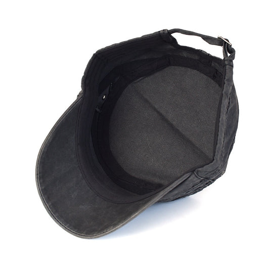 Gorra de Algodón Lavado Puro Color Liso para Hombre - Protección Solar Outdoor - Image 14