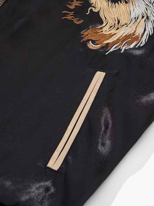 Chaqueta Béisbol Bordada con Zorro de Nueve Colas y Rey León - Image 12