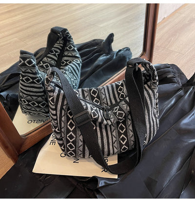 Bolso Bandolera Étnico Dumpling de Gran Capacidad - Estilo Moderno para Mujer - Image 16