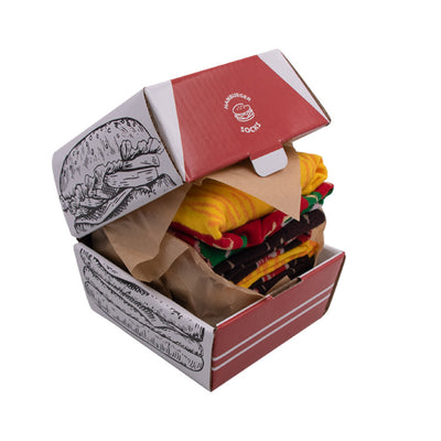 Calcetines Divertidos Hamburguesa Navideña - Regalo Perfecto para Fiestas - Image 5
