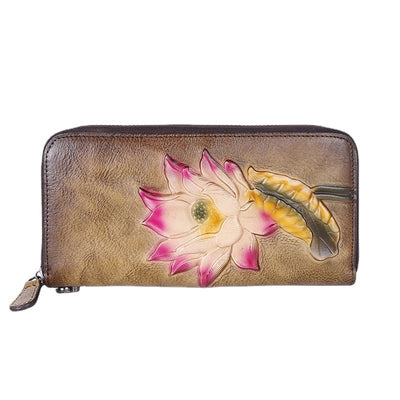 Billetera Larga para Mujer con Múltiples Compartimentos de Tarjetas - Diseño Retro - Image 9