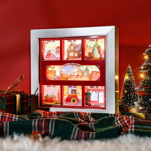 Lámpara de Papel Recortado 3D con Efecto Luz y Sombra - Regalo Navideño Creativo - Image 2