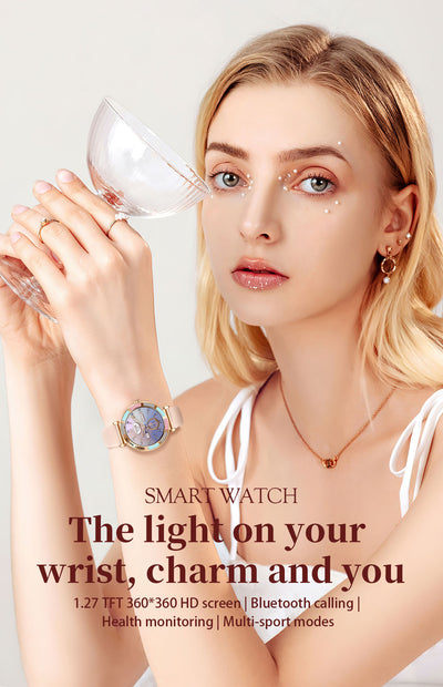 Reloj Inteligente H20 para Mujer con Llamadas Bluetooth HD - Image 29