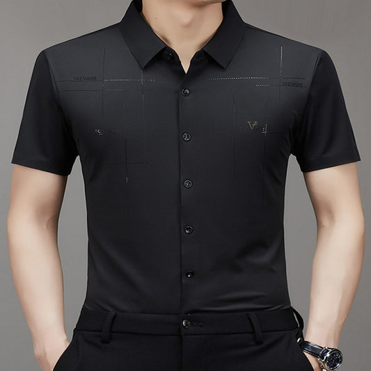 Camisa Ejecutiva de Manga Corta sin Costuras - Comodidad Profesional