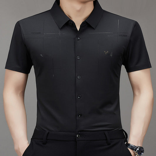 Camisa Ejecutiva de Manga Corta sin Costuras - Comodidad Profesional