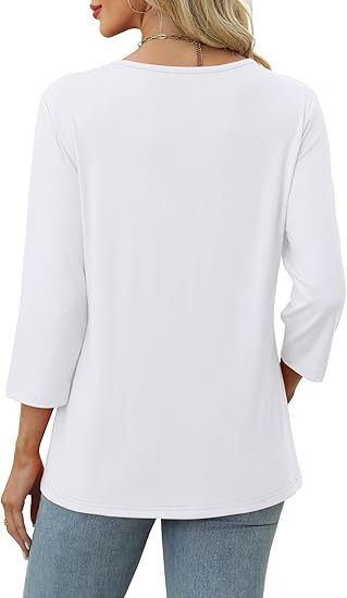 Blusa Casual Mujer Cuello V Botones - Estilo Europeo Otoño - Image 15