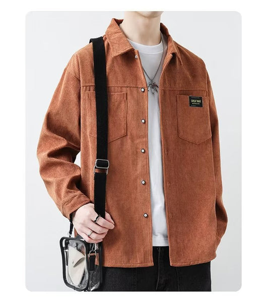 Chaqueta de Pana para Hombre - Camisa Casual de Manga Larga - Image 16