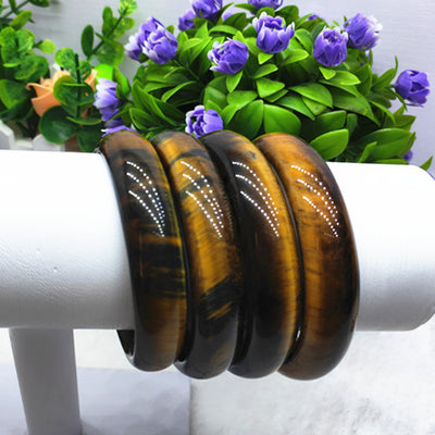 Pulsera de Piedra Ojo de Tigre Amarillo Natural - Image 10