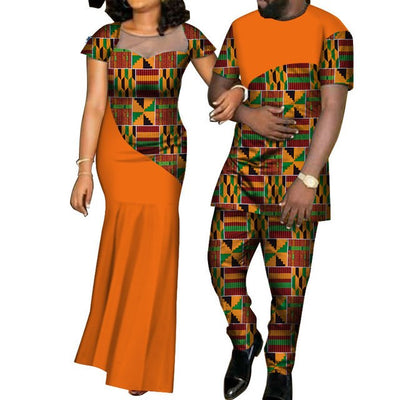 Conjunto de Traje a Juego en Algodón con Estampado Batik - Image 3