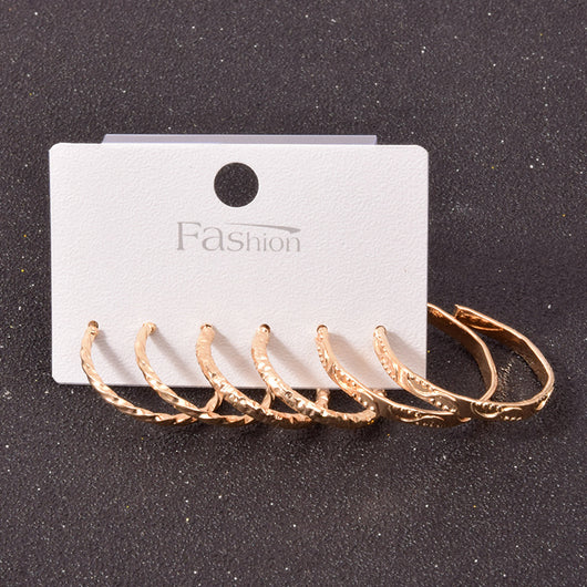 Set de Aretes Cuadrados en Aleación Metálica - Image 28