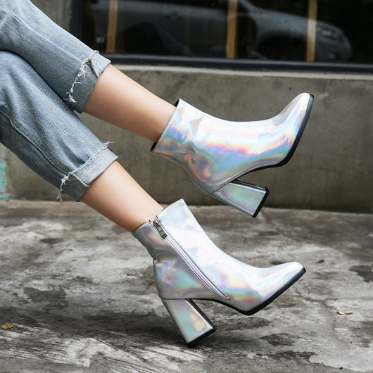 Botas Trendy Talla Grande Estilo Europeo y Americano para Mujer - Image 13