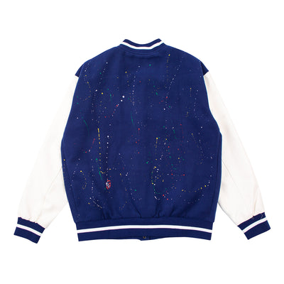 Chaqueta de Béisbol Hombre con Mangas Estampadas Efecto Tinta - Image 7