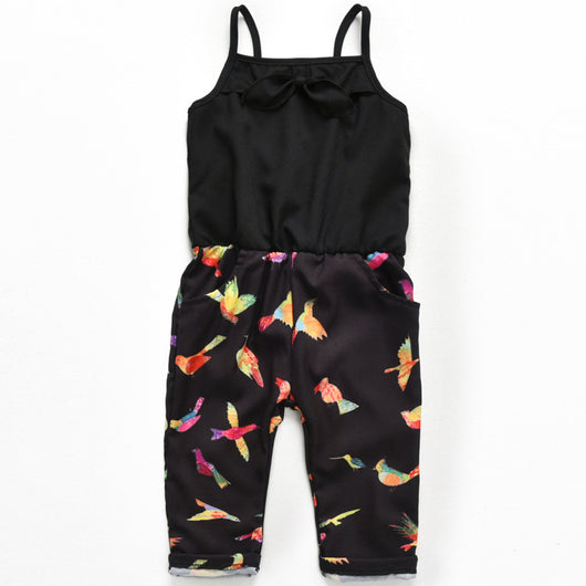 Jumpsuit Estampado Negro para Niñas - Image 3