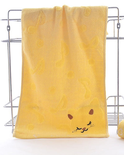 Toallas de Baño Fibra de Bambú con Diseño Gatito - Image 8