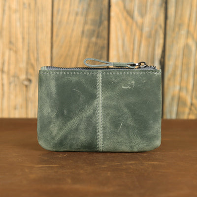 Monedero Compacto de Cuero Crazy Horse Estilo Retro para Hombre - Image 13