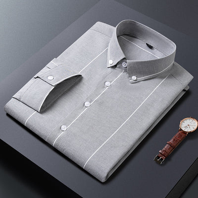 Camisa Rayada para Hombre Estilo Verano Tela Ligera - Image 9