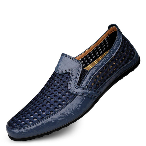 Sandalias Sneakers de Cuero Genuino para Hombre – Comodidad de Verano