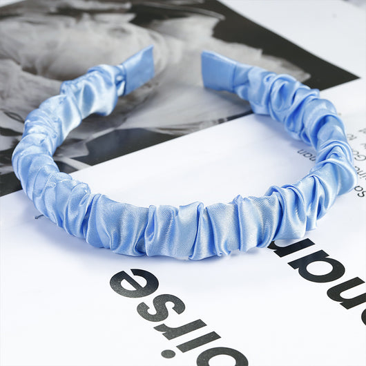 Diadema Plisada de Tela Estilo Retro Francés Versátil para Chicas - Image 9