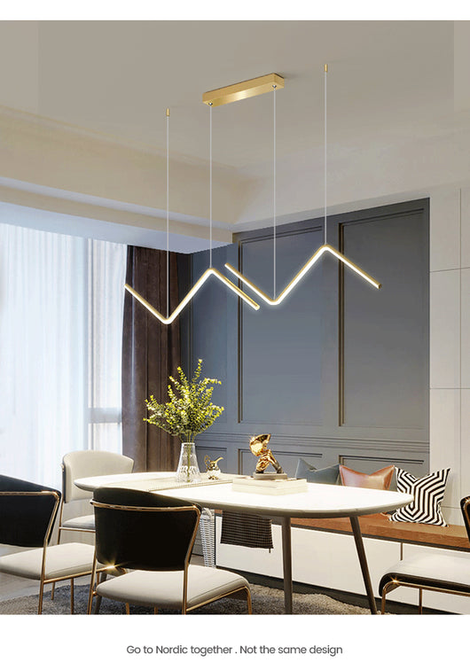 Lámpara de Techo Minimalista Moderna con Diseño Geométrico Irregular - Image 11