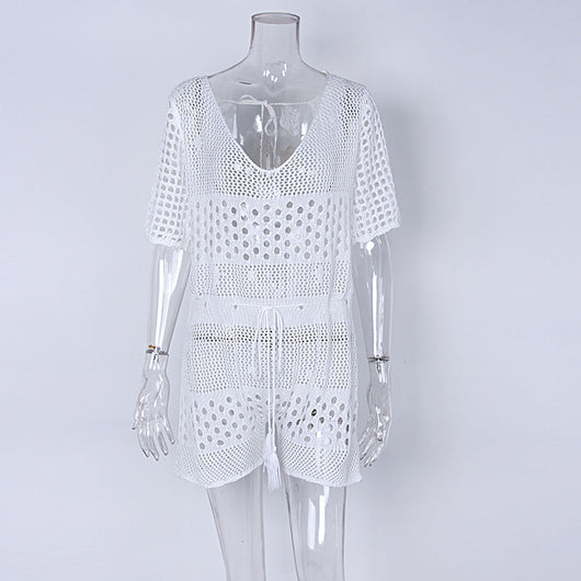 Traje de Baño Tejido para Mujer con Cobertura Integral
