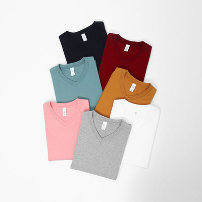 Camiseta de Algodón Puro Cuello V Hombre - Ajuste Relajado - Image 18