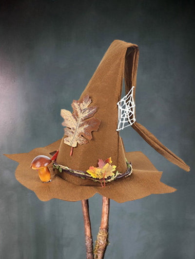 Sombrero de Bruja Moderno Lana Felt Punta - Disfraz Halloween Cálido Otoño Invierno - Image 7