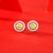 Aretes de Plata S925 con Moissanita - Diseño Dorado Clásico para Mujer