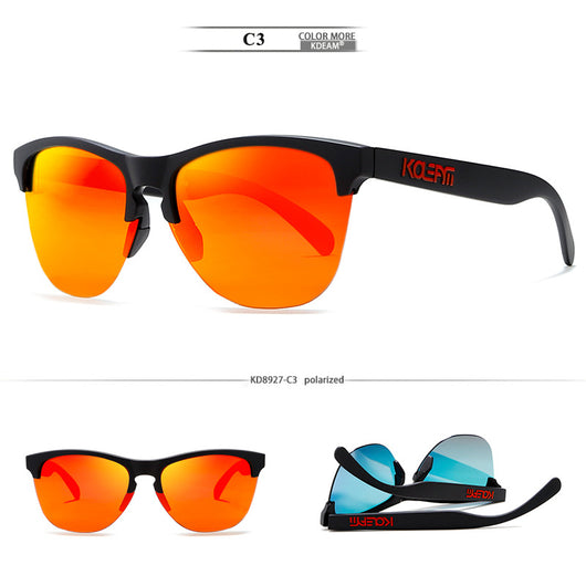 Gafas de Sol Polarizadas Media Montura TR90 para Hombre Estilo Europeo - Image 8