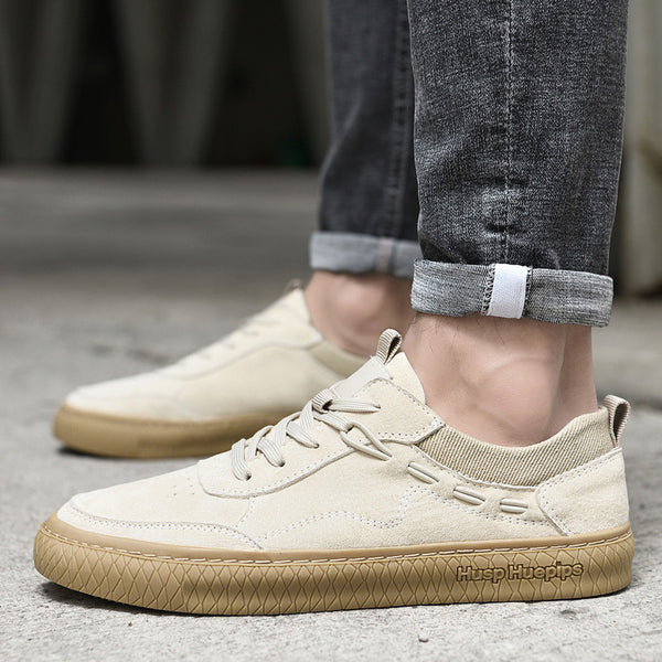 Tenis Casuales de Cuero Nobuk para Hombre
