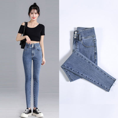 Pantalones Ajustados Azul Claro - Diseño Versátil para Primavera - Image 13