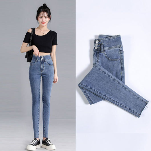 Pantalones Ajustados Azul Claro - Diseño Versátil para Primavera - Image 13
