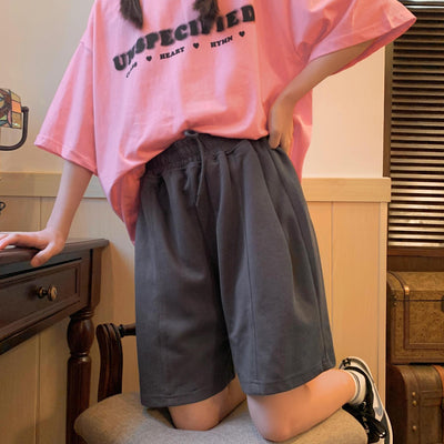 Shorts de Cintura Alta Algodón Pierna Ancha para Mujer - Image 15