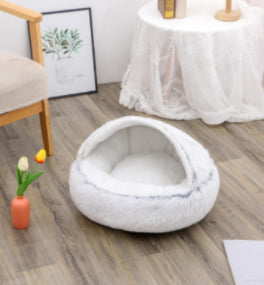 Cama 2 en 1 para Perros y Gatos - Cama Cálida de Felpa Suave Tipo Casa - Image 139