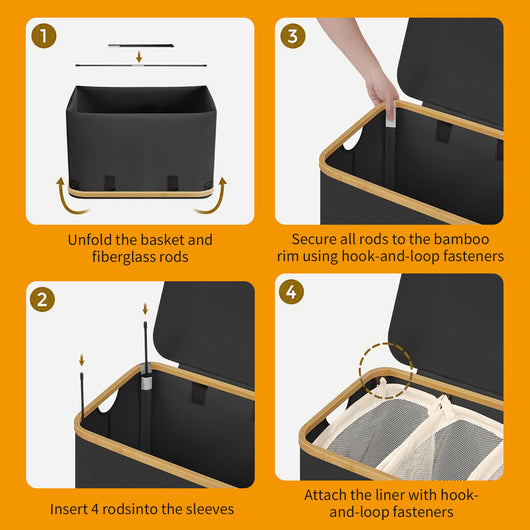 Cesto Plegable de Gran Capacidad para Ropa y Almacenamiento del Dormitorio - Image 17