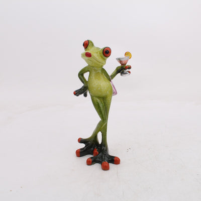 Figura Decorativa de Rana en Resina para Sala y Estudio - Image 4