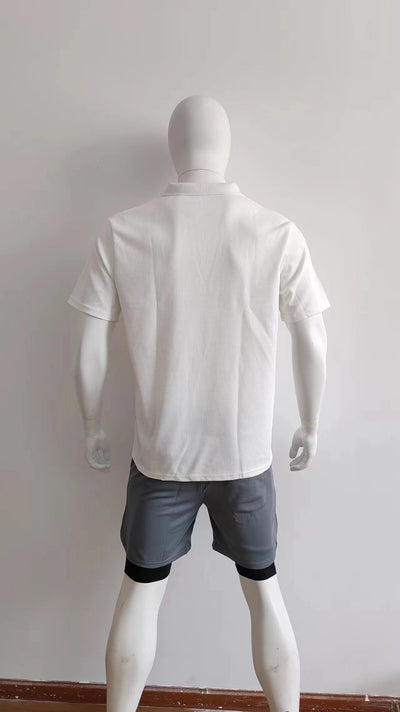 Polo Casual de Cuello V para Hombre - Colores Sólidos - Image 12