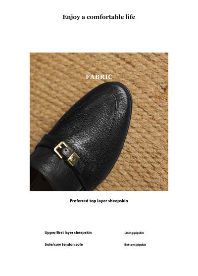 Zapatos de Cuero Británicos con Tacón Bajo de 3cm - Estilo Casual Primavera para Mujer - Image 29
