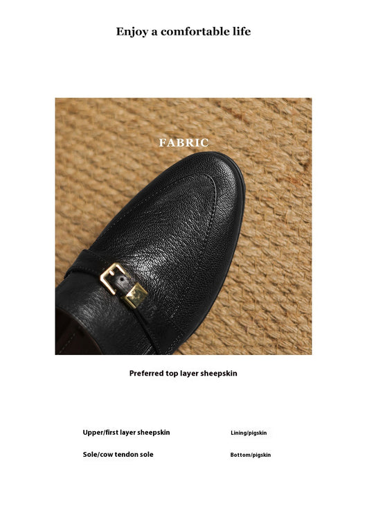 Zapatos de Cuero Británicos con Tacón Bajo de 3cm - Estilo Casual Primavera para Mujer - Image 29