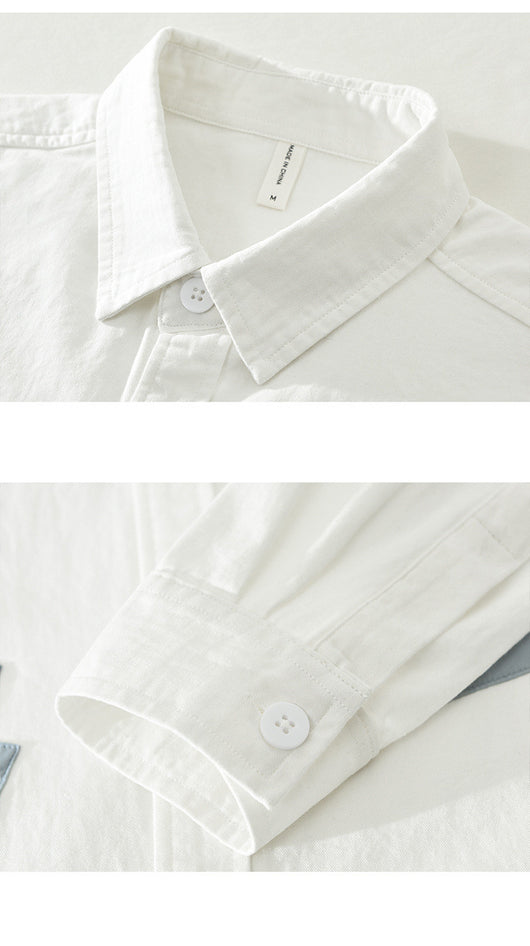Camisa Suelta Artística Versátil para Hombre - Image 4