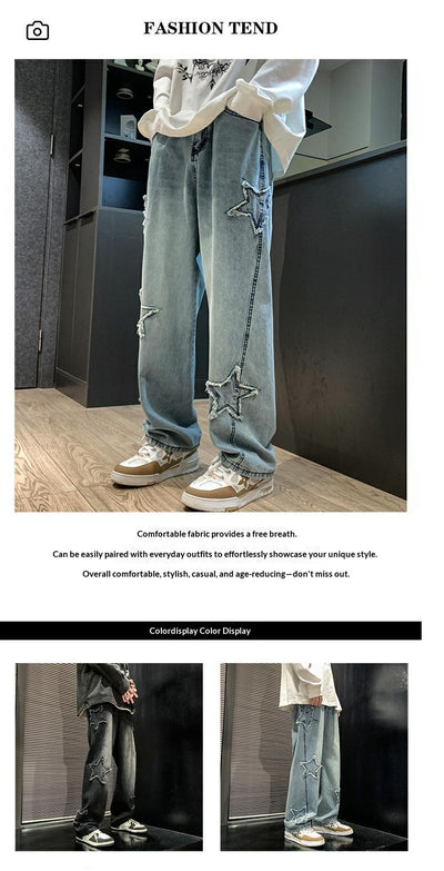 Pantalones Rectos Holgados de Pierna Ancha - Estilo Urbano Moderno - Image 9